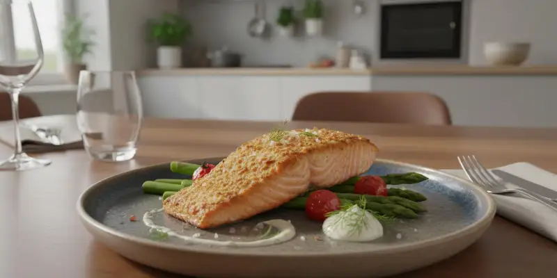 Pavé de Saumon Croustillant à l'Air Fryer