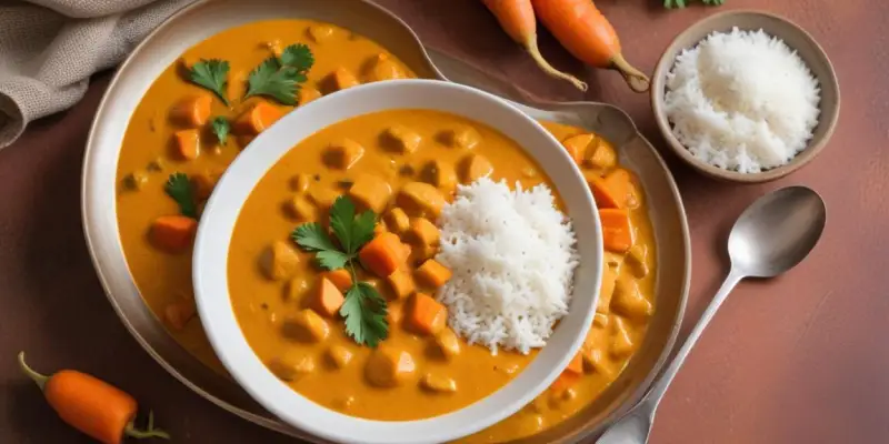 Curry de carottes et lait de coco