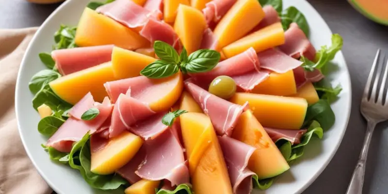 Salade Estivale Melon & Jambon Cru