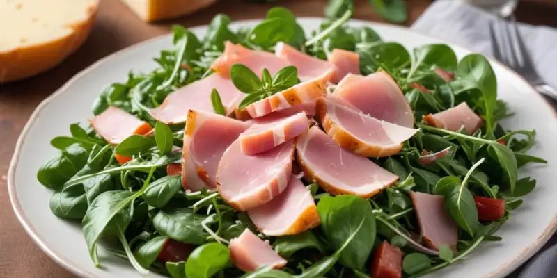 Salade de Roquette au Jambon Cru et Parmesan