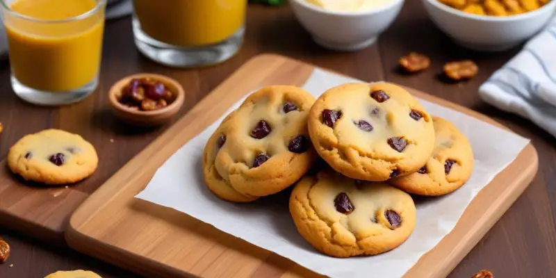 Cookies Salés Curry-Raisins Secs au Fromage