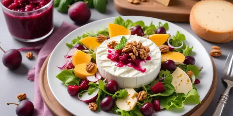Salade de Betterave, Fromage Frais et Noix