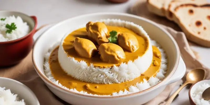 Poulet curry-coco crémeux au Cookeo