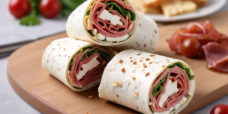 Wrap de Feta et Lardons Croquants