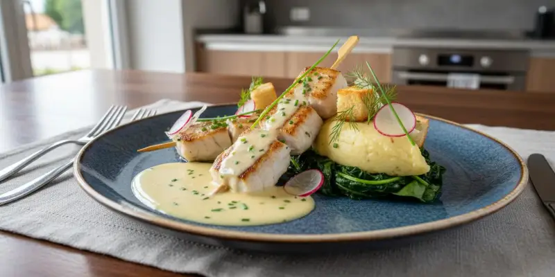 Brochet de Loire au Beurre Blanc et Mousseline de Panais