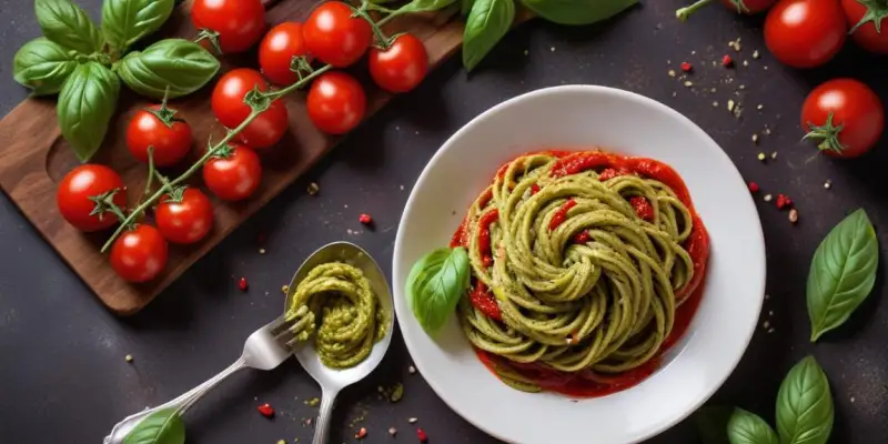 Torsades feuilletées au pesto rouge