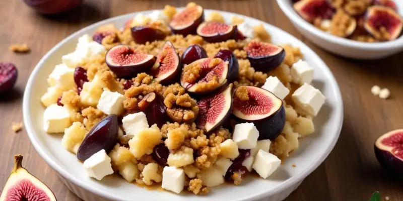Crumble Salé aux Figues et Chèvre