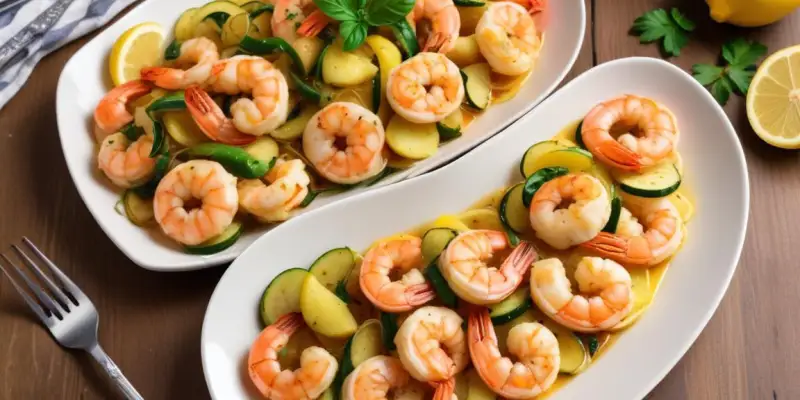 Pinsa Crevettes & Courgettes au Citron