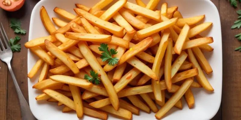 Frites de patates douces au four
