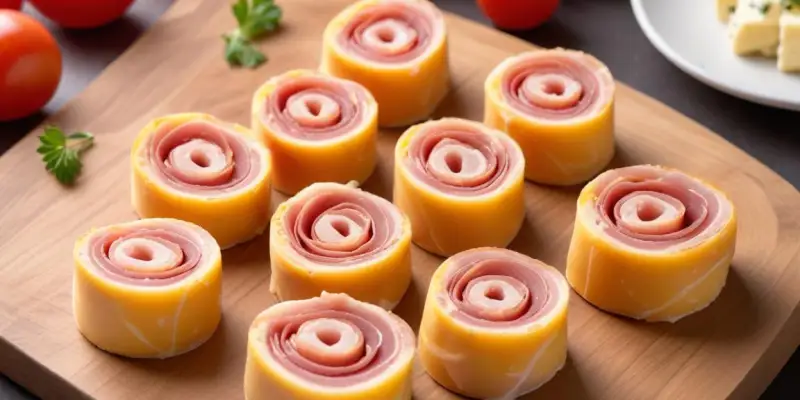 Roulés Croquants de Jambon Sec au Fromage Frais