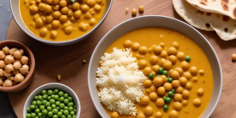 Curry de pois chiches et lait de coco