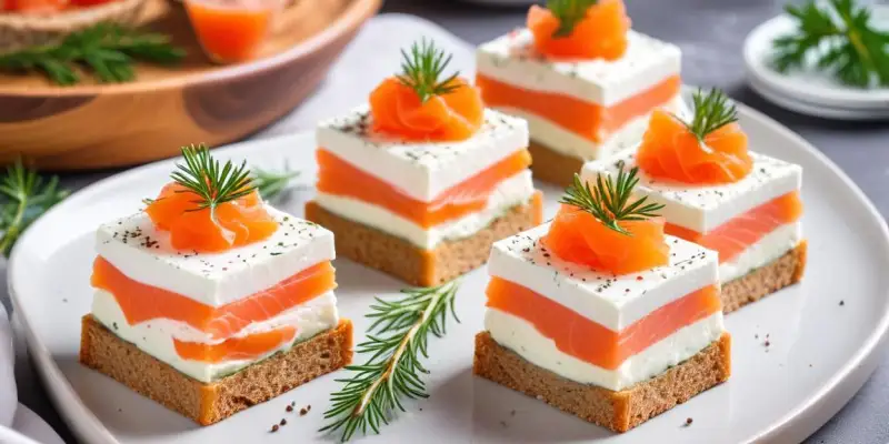 Verrines de Saumon Gravlax et Mousse d'Aneth