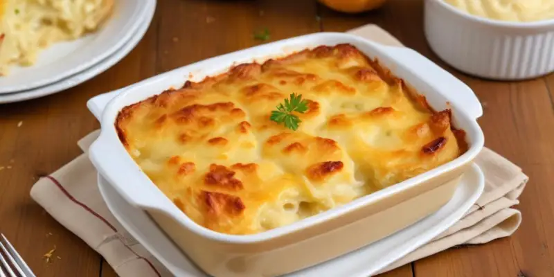 Gratin dauphinois revisité au lait de coco et curry
