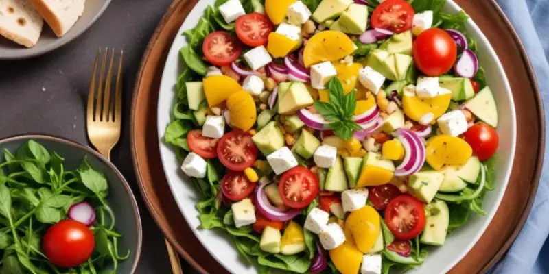 Salade d'été méditerranéenne légère