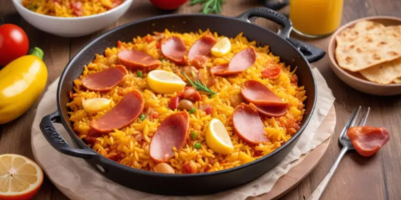 Riz aux Chorizo et Lardons façon Paella