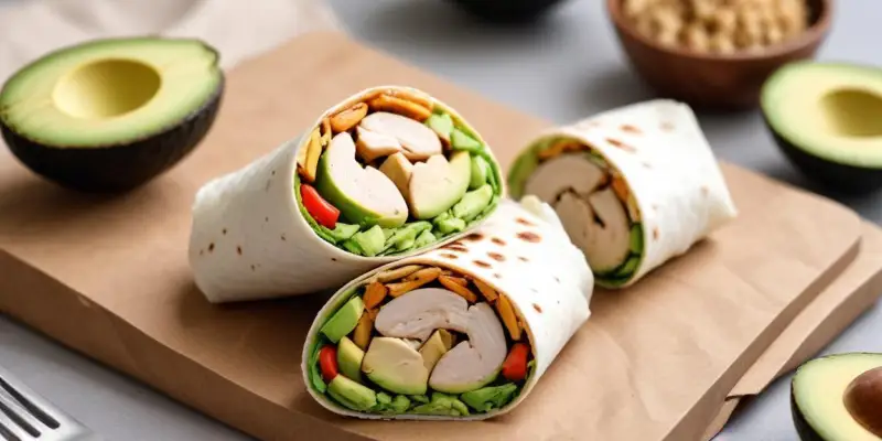Wrap au Poulet Grillé et Avocat