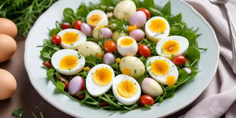 Salade de Pâques aux herbes fraîches