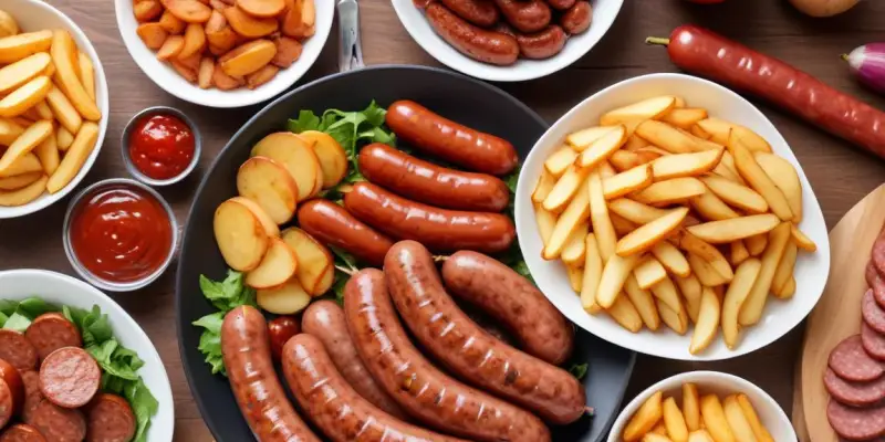 Barbecue estival : Saucisses, Merguez & Salade de Pommes de Terre