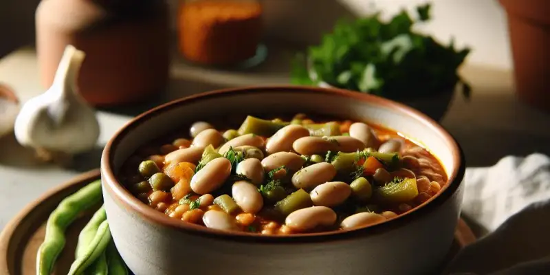 Ragoût végétarien aux haricots blancs