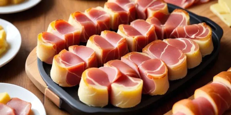 Roulés de Jambon Sec Fondants à la Raclette