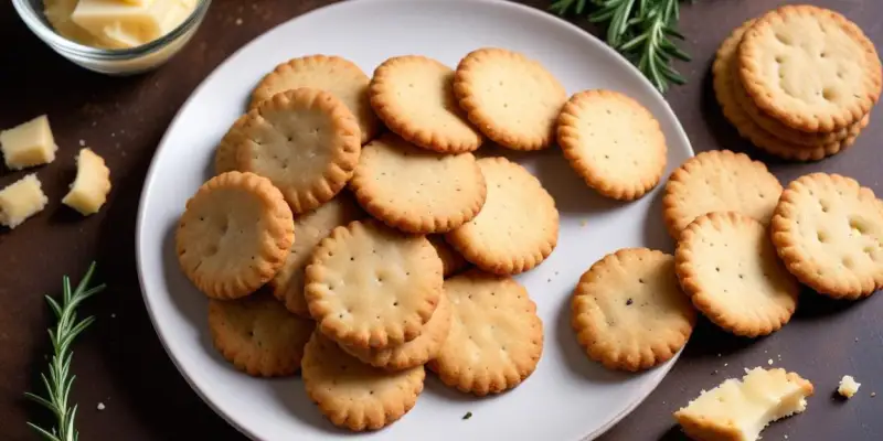 Cookies salés, parmesan et thym