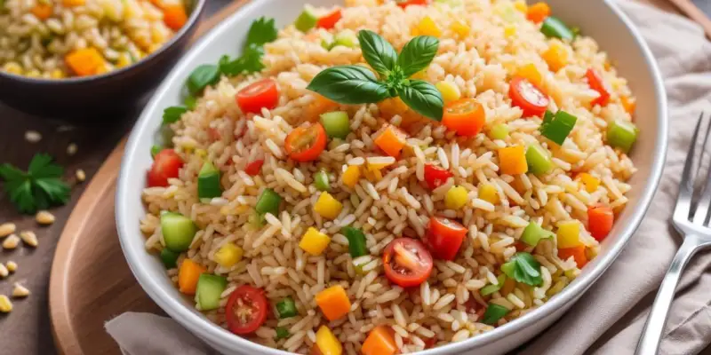 Salade de Riz Méditerranéenne Fraîcheur