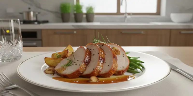 Rôti de Porc Fondant au Romarin et à l'Ail