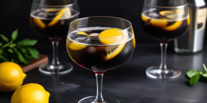 Black Gin Sour au Charbon Végétal