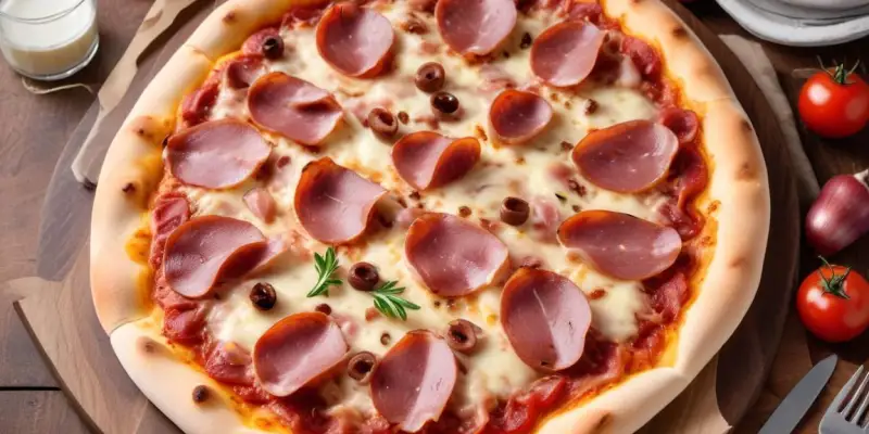 Pizza Campagnarde aux Lardons et Oignons