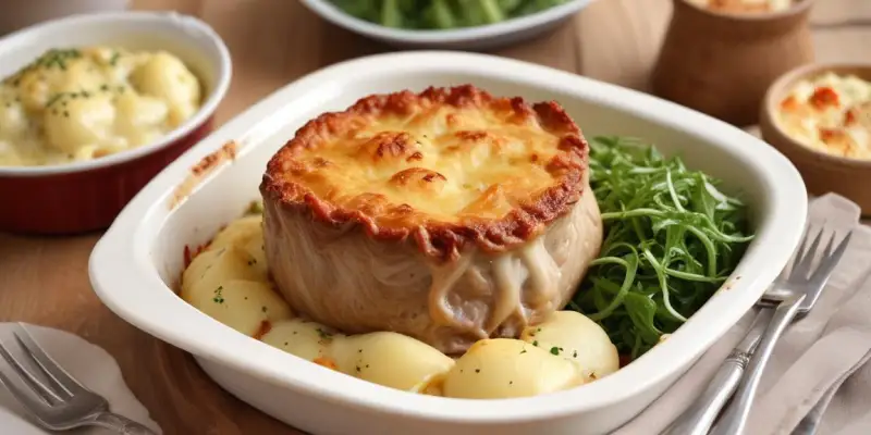 Agneau Pascal, Gratin Dauphinois et Salade Verte