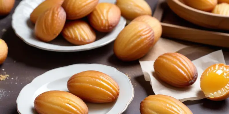 Madeleines moelleuses au miel