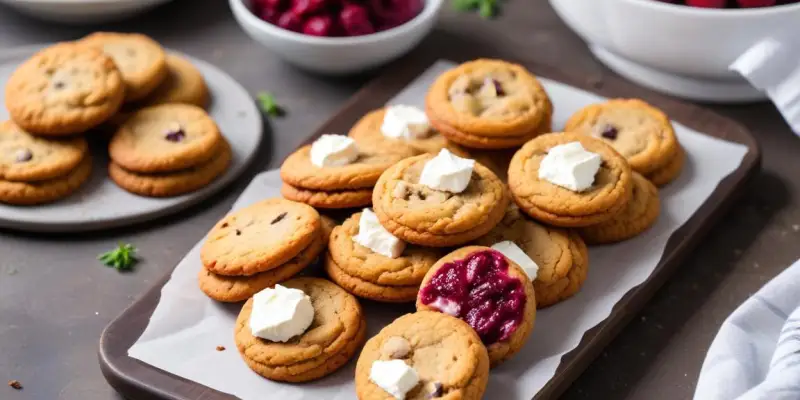 Cookies Salés Betterave et Chèvre Frais
