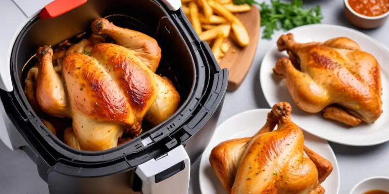 Hauts de cuisse de poulet croustillants à l'Air Fryer
