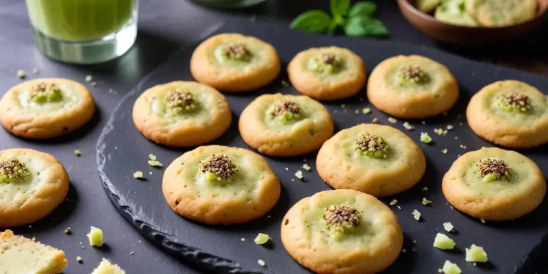 Cookies Apéritifs Salés au Wasabi, Parmesan et Graines de Pavot