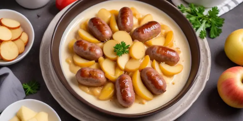 Saucisses aux Pommes de Terre à la Crème au Cookeo
