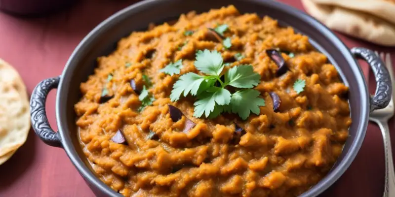 Baingan Bharta: Purée d'Aubergines à l'Indienne