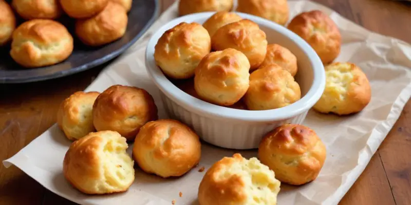 Gougères au Comté et Moutarde à l'Ancienne