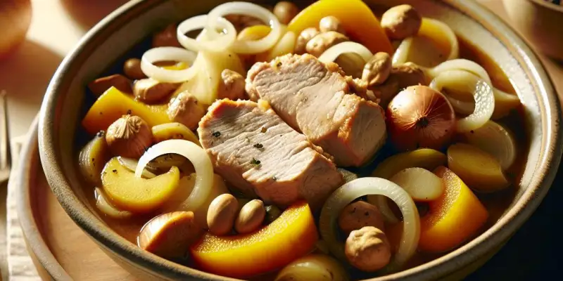 Ragoût de Porc aux Courges et Oignons