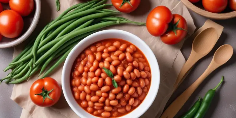 Ragoût réconfortant de haricots blancs à la tomate