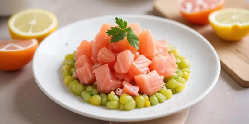 Tartare de saumon aux agrumes