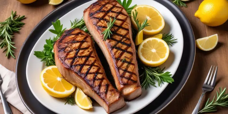 Cailles grillées au thym et citron