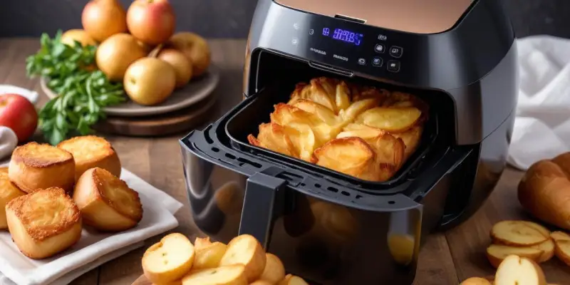 Carrés de Pommes de Terre Croustillants à l'Œuf et Air Fryer