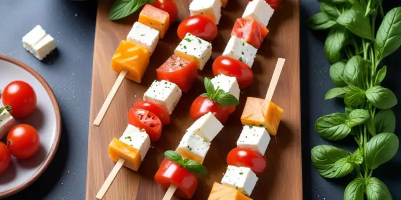 Brochettes Rafraîchissantes Pastèque, Feta et Menthe