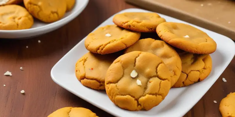 Cookies salés curry et coco râpée