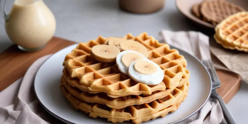 Gaufre de manioc et émulsion de taro