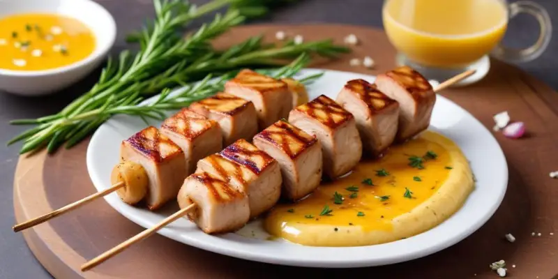 Brochette de Maïs Grillé au Beurre à l'Ail (Portion Unique)