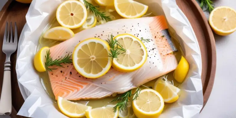 Poisson Blanc en Papillote, Fenouil et Citron