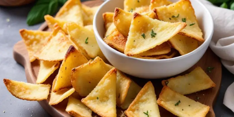 Chips de Courgettes au Parmesan Croustillantes