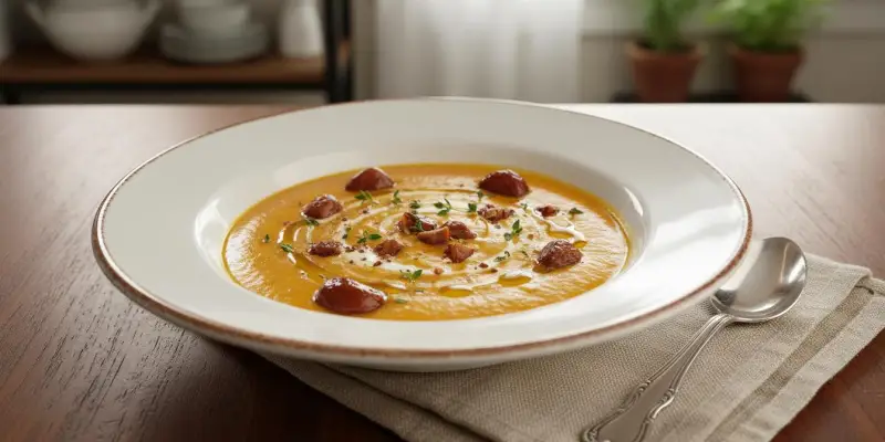 Velouté Onctueux de Potimarron aux Châtaignes