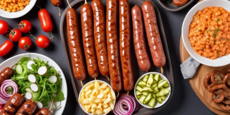 Barbecue Estival : Saucisses, Merguez, Brochettes et Salade Fraîche